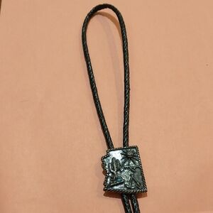 Unisex Black Western Bolo Tie